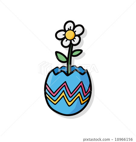 flower doodle 18966156