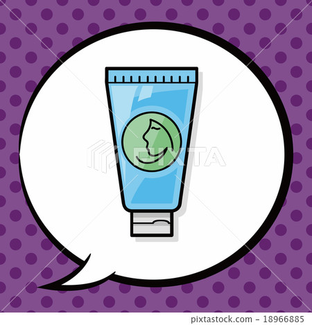 Lotion doodle, speech bubble 18966885