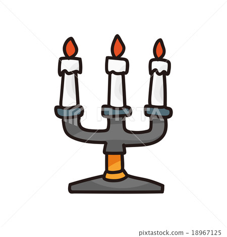 candle doodle 18967125