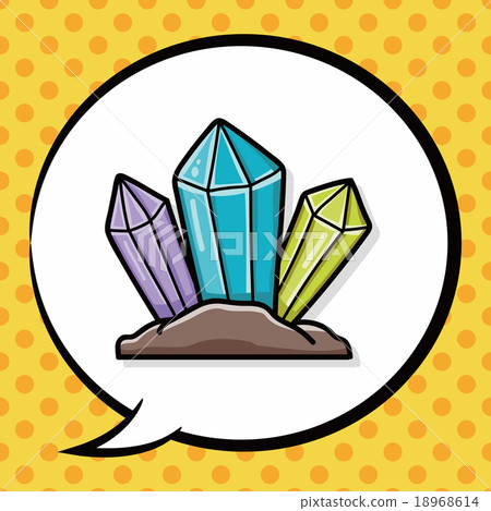diamond doodle, speech bubble 18968614