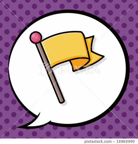 race flag doodle, speech bubble race flag doodle, speech bubble 18968990