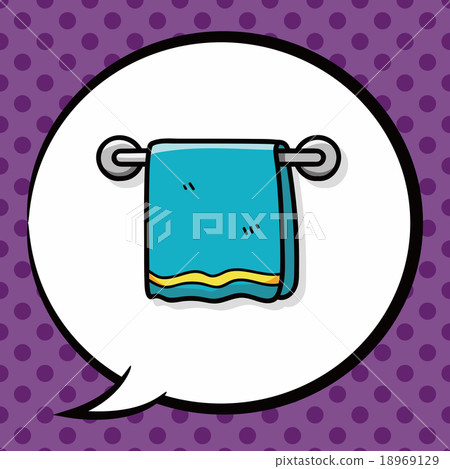 towel doodle, speech bubble 18969129