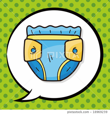 diaper doodle, speech bubble diaper doodle, speech bubble 18969239