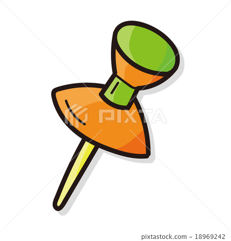 pushpin color doodle pushpin color doodle 18969242