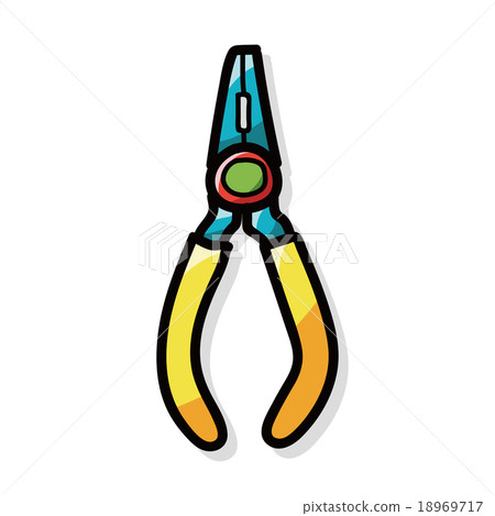Pliers color doodle 18969717