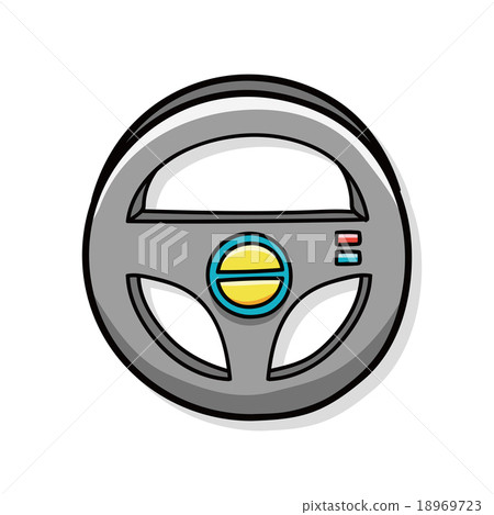 Steering wheel doodle Steering wheel doodle 18969723