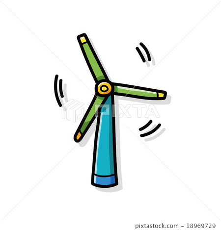 wind energy doodle 18969729