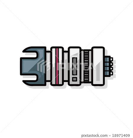 camera lens doodle 18971409