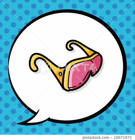 Goggle color doodle, speech bubble Goggle color doodle, speech bubble 18971972
