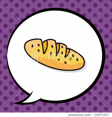 bread doodle, speech bubble bread doodle, speech bubble 18972917