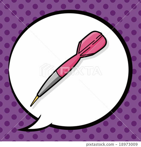 Archery doodle, speech bubble Archery doodle, speech bubble 18973009
