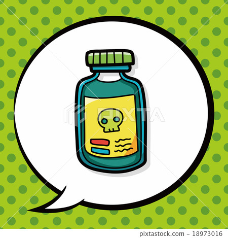 poison doodle, speech bubble 18973016