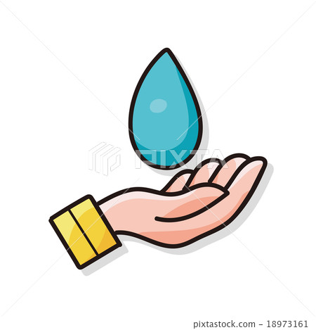 Conserve water to protect the environment doodle Conserve water to protect the environment doodle 18973161