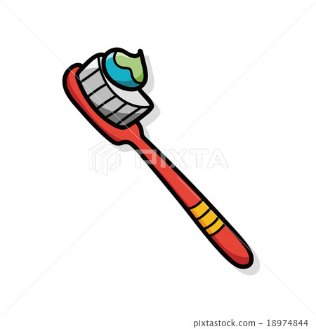 toothbrush doodle - Stock Illustration [18974844] - PIXTA
