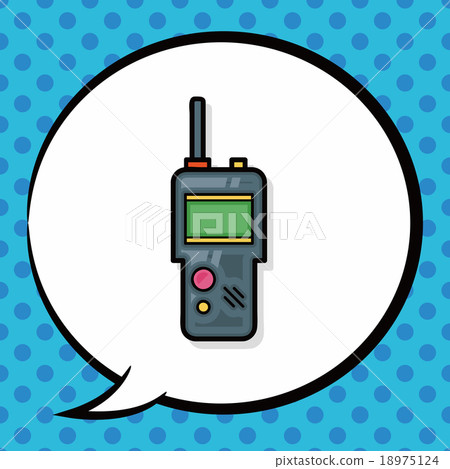 walkie doodle, speech bubble walkie doodle, speech bubble 18975124