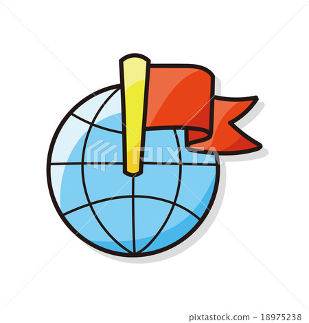 globe doodle 18975238