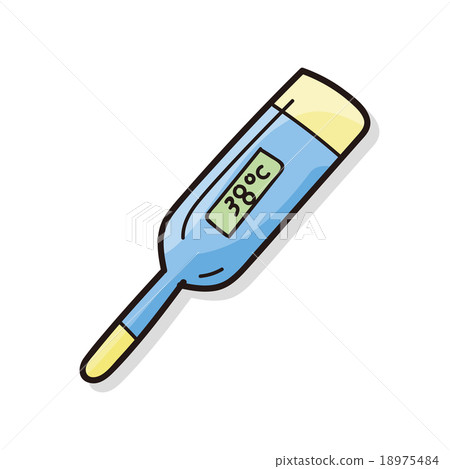 Thermometer color doodle Thermometer color doodle 18975484