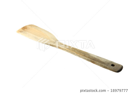 wooden spatula of cooking on white. wooden spatula of cooking on white. 18979777