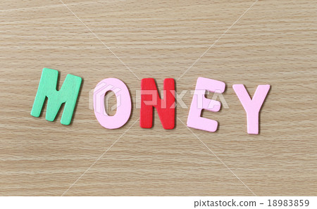 The Money of colorful text. The Money of colorful text. 18983859