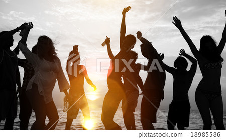 People Celebration Beach Party Summer Holiday Vacation Concept People Celebration Beach Party Summer Holiday Vacation Concept 18985586
