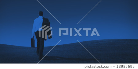 Businessman Solitude Leadership Loneliness Aspiration Concept Businessman Solitude Leadership Loneliness Aspiration Concept 18985693