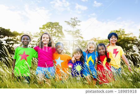 Children Friendship Togetherness Smiling Happiness Children Friendship Togetherness Smiling Happiness 18985918