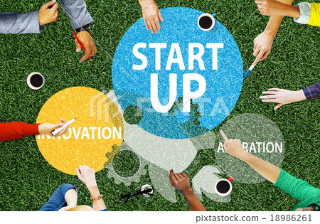Startup Business Plan Innovation Aspiration Concept Startup Business Plan Innovation Aspiration Concept 18986261