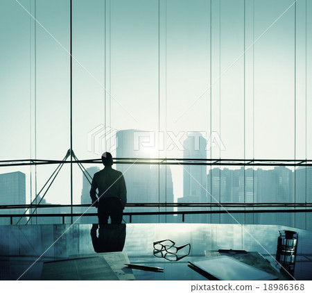 Businessman Thinking Aspirations Goals Contemplating Concept Businessman Thinking Aspirations Goals Contemplating Concept 18986368
