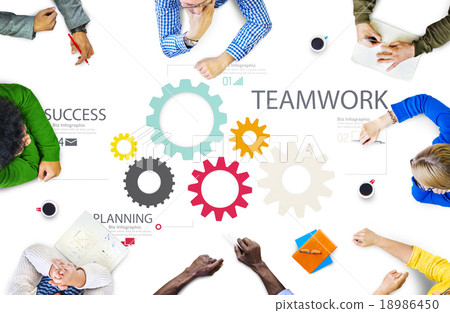 Teamwork Team Group Gear Partnership Cooperation Concept Teamwork Team Group Gear Partnership Cooperation Concept 18986450