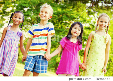 Children Friendship Togetherness Smiling Happiness Children Friendship Togetherness Smiling Happiness 18986452