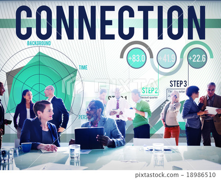 Connection Corporate Support Team Partnership Concept Connection Corporate Support Team Partnership Concept 18986510