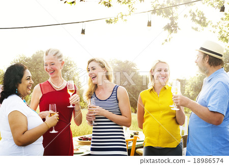 Friends Friendship Party Hanging out Concept Friends Friendship Party Hanging out Concept 18986574
