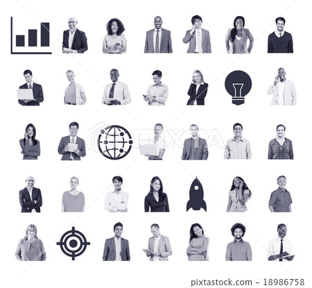 Diverse People Global Communications Technology Concept Diverse People Global Communications Technology Concept 18986758