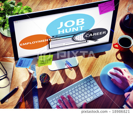 Stock Photo: Job Hunt Employment Career Recruitment Hiring Concept