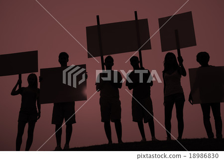 Protest Group Unity Crowd People Communication Concept Protest Group Unity Crowd People Communication Concept 18986830
