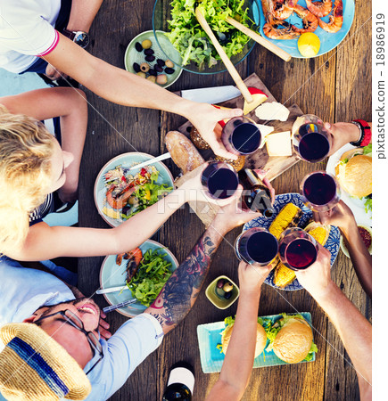 Food Table Celebration Delicious Party Meal Concept 18986919