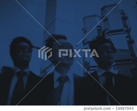 Businessmen Corporate Superhero City Concept 18987043