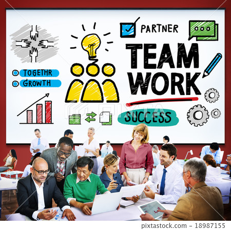 Team Teamwork Group Collaboration Organization Concept 18987155