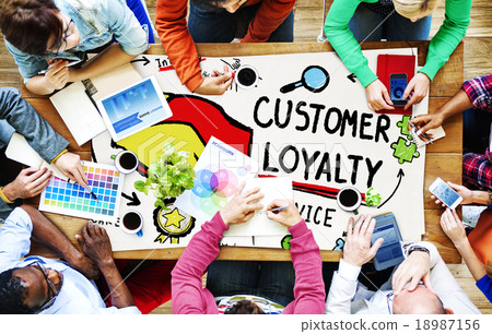 Customer Loyalty Satisfaction Support Strategy Service Concept Customer Loyalty Satisfaction Support Strategy Service Concept 18987156