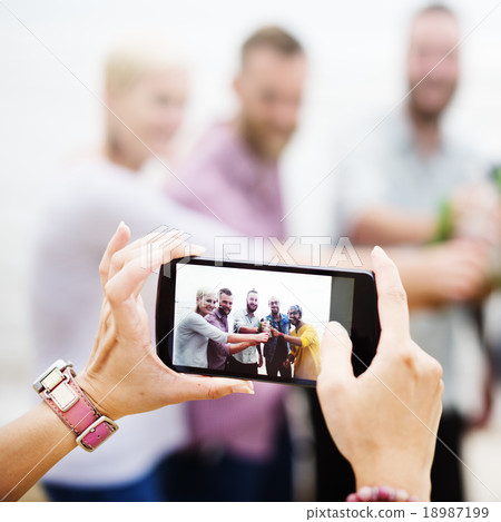 Friends Friendship Vacations Happiness Summer Concept 18987199