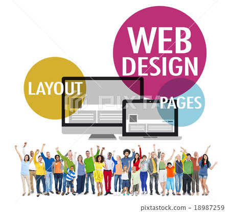 Web Design Content Creative Website Responsive Concept 18987259