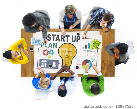 Start Up Launch Business Ideas Plan Creativity Concept 18987523