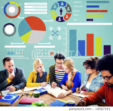 Bar Graph Chart Data Information Inforgraphic Report Concept 18987591
