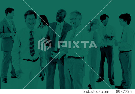 Business People Discussion Communication Cooperation Concept 18987756