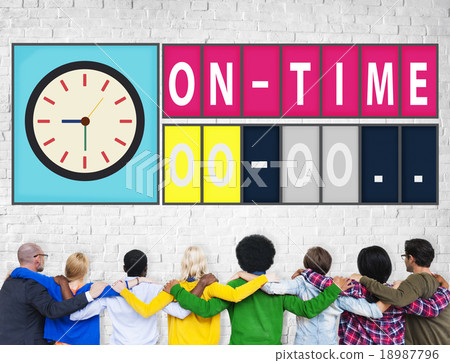 On Time Punctual Efficiency Organization Management Concept 18987796