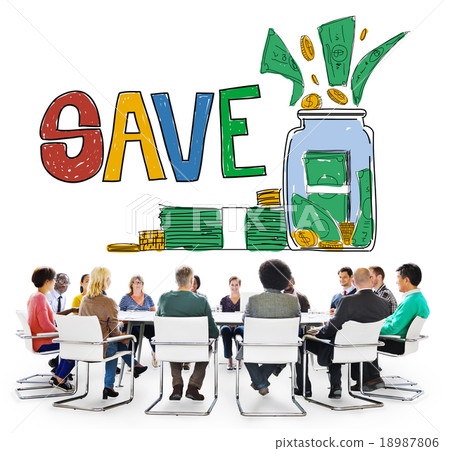 Save Saving Investment Finance Money Concept 18987806