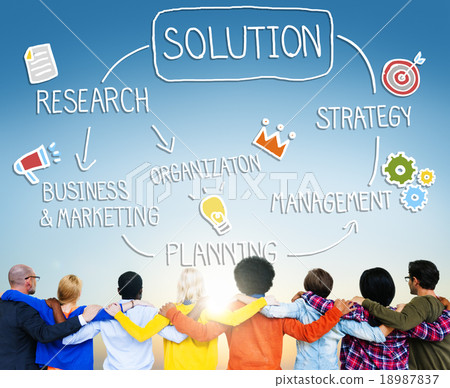Solution Problem Solving Organization Management Concept Solution Problem Solving Organization Management Concept 18987837