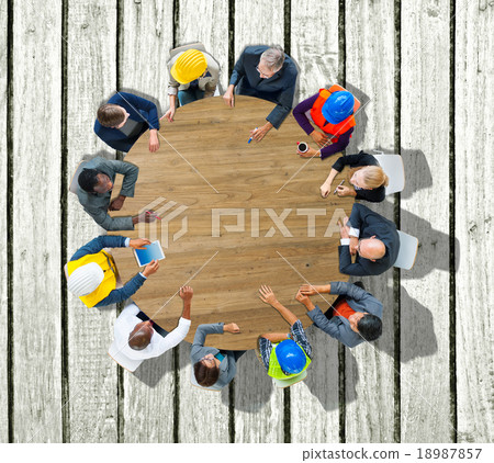 Business People Conference Meeting Discussion Concept 18987857