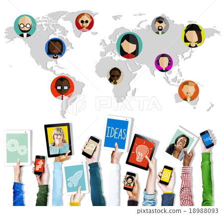 Global Community World People International Nationality Concept 18988093