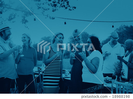 Diverse People Friends Hanging Out Drinking Concept 18988198